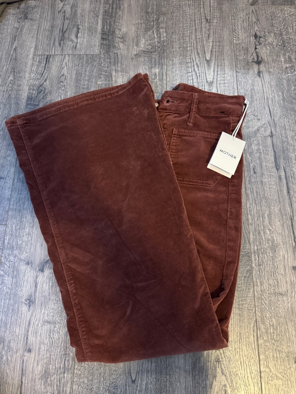 MOTHER Corduroy Pants - Burnt Brown